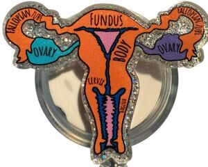 Anatomical OBGYN Retractable ID Badge Reel, Gynecologist, Surgeon, Nurse, NWT